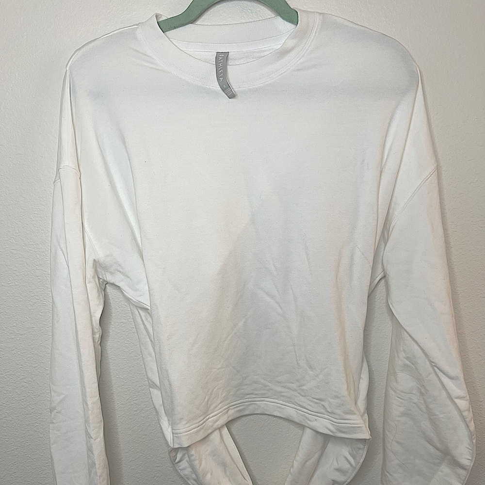 Athleta White Long Sleeve Shirt
